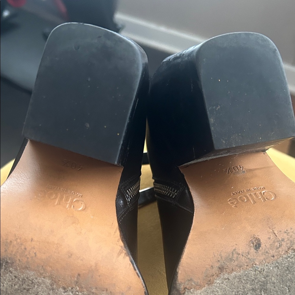 Chloe Rylee Glossy Black Ankle Booties - Picture 7 of 7